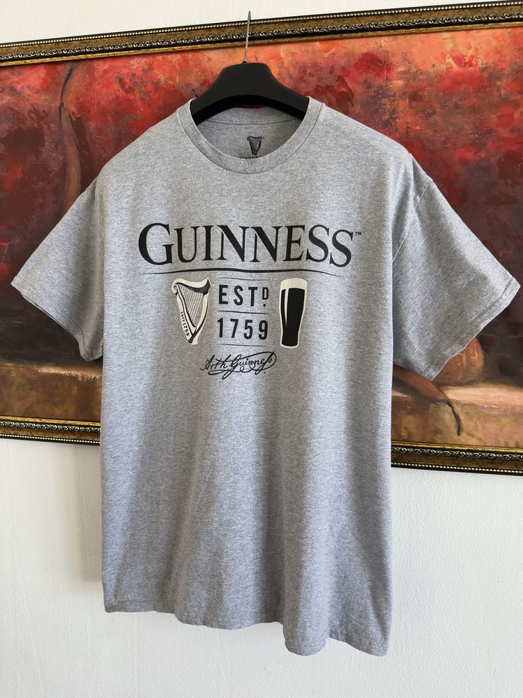Плотная винтажная футболка Guinness оригинал Размер XL