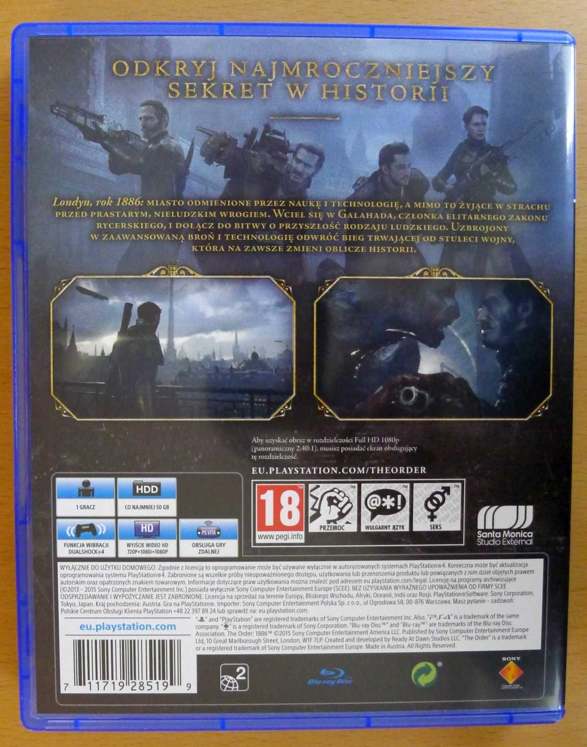 The Order: 1886 PS4, kompatybilna z PS 5