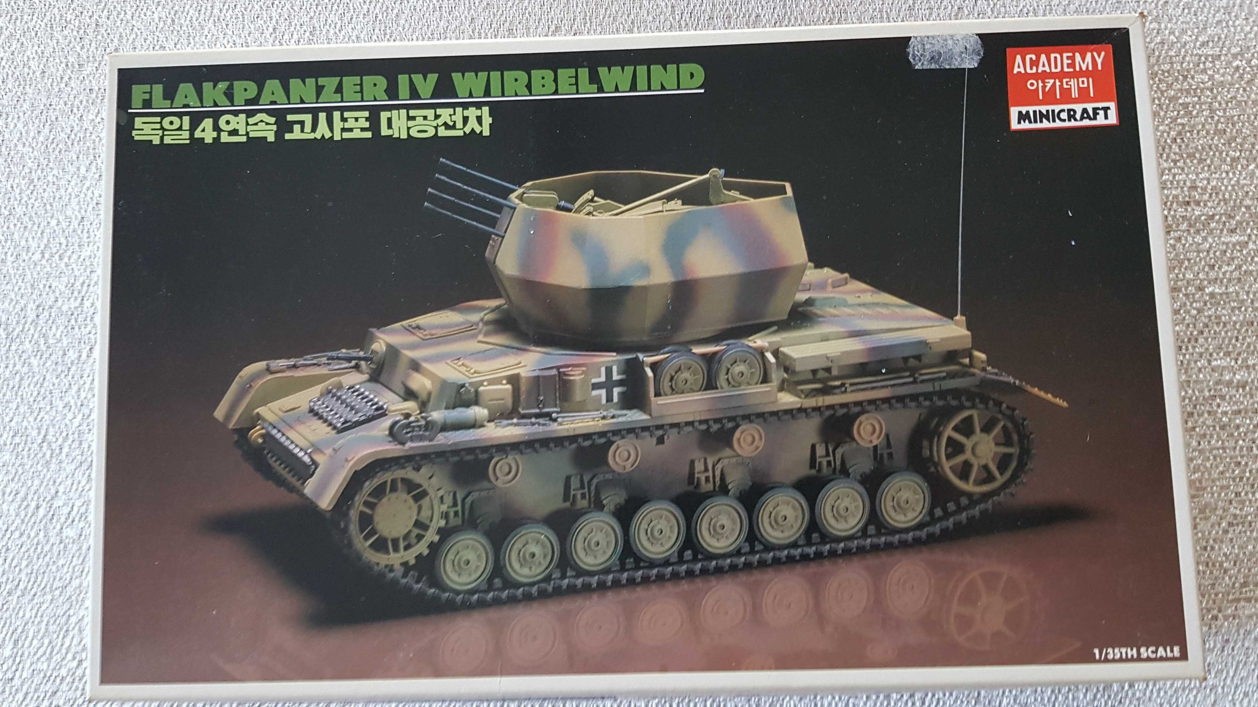 Model działa samobieżnego Wirbelwind, skala 1: 35, firma Academy