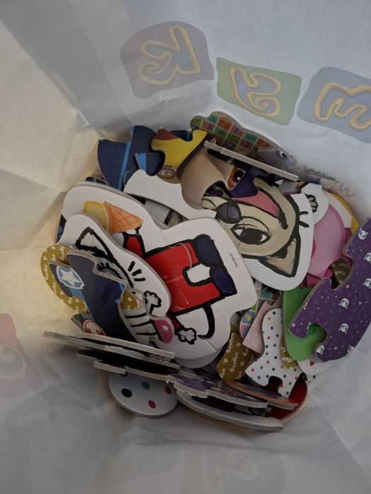 Puzzle bez pudełek + pucio i warzywa w pudełku