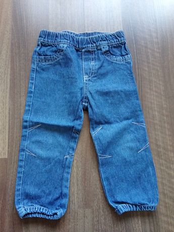 Spodnie jeansowe, r. 86, jeansy, dżinsowe, dżinsy.