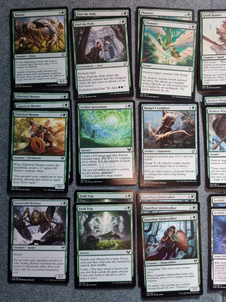 Karty Magic the Gathering zielone