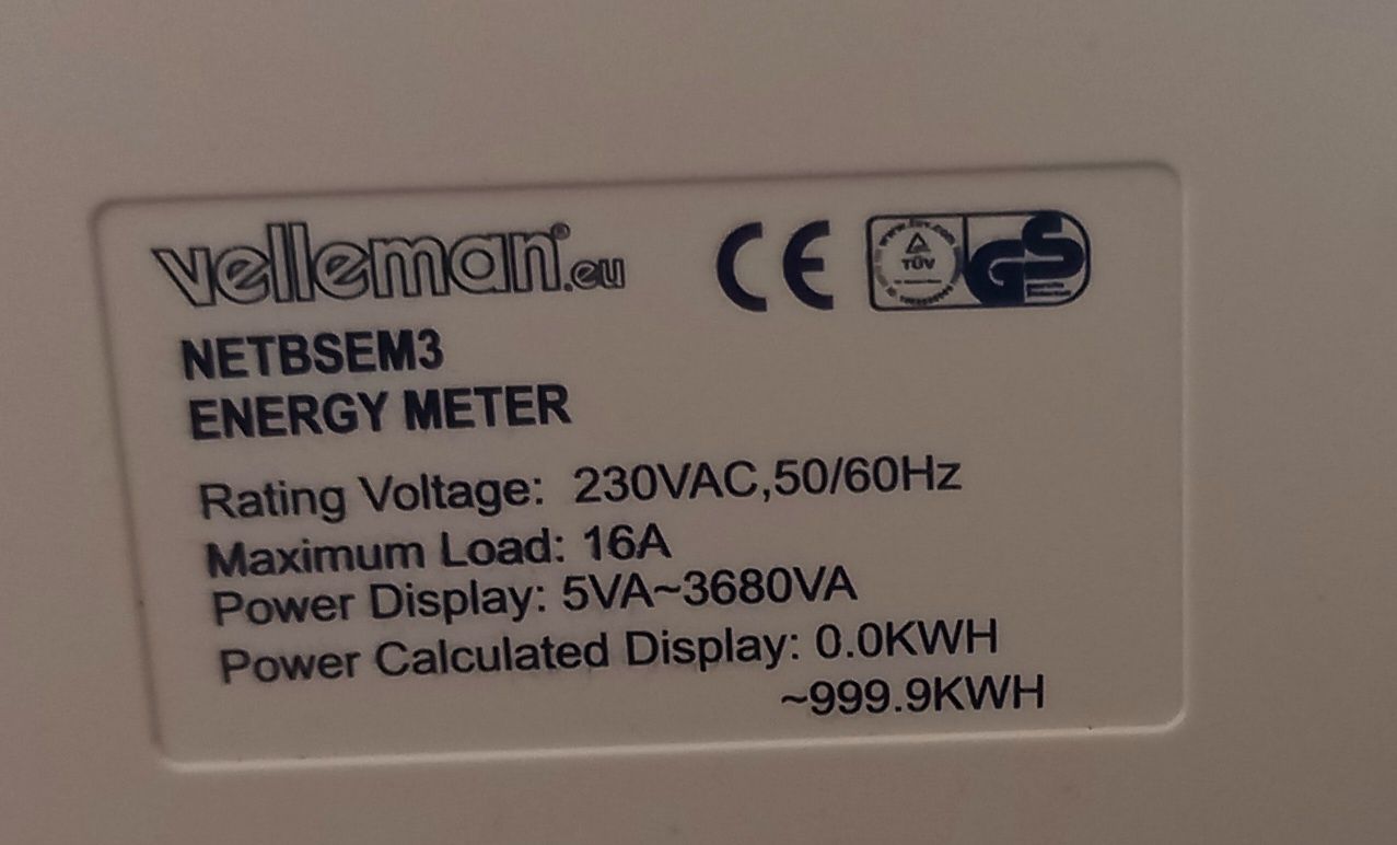 Mediador de energia Velleman Energy Meter