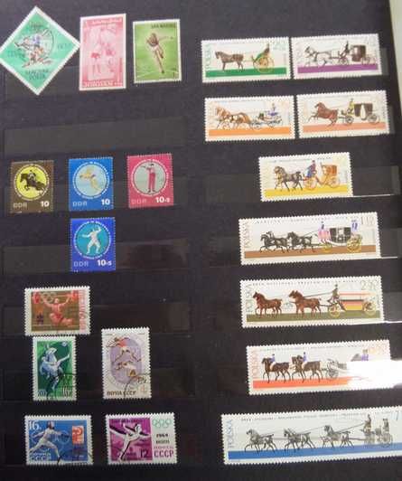 Zestaw znaczków kolekcja wraz z klaserem 500szt