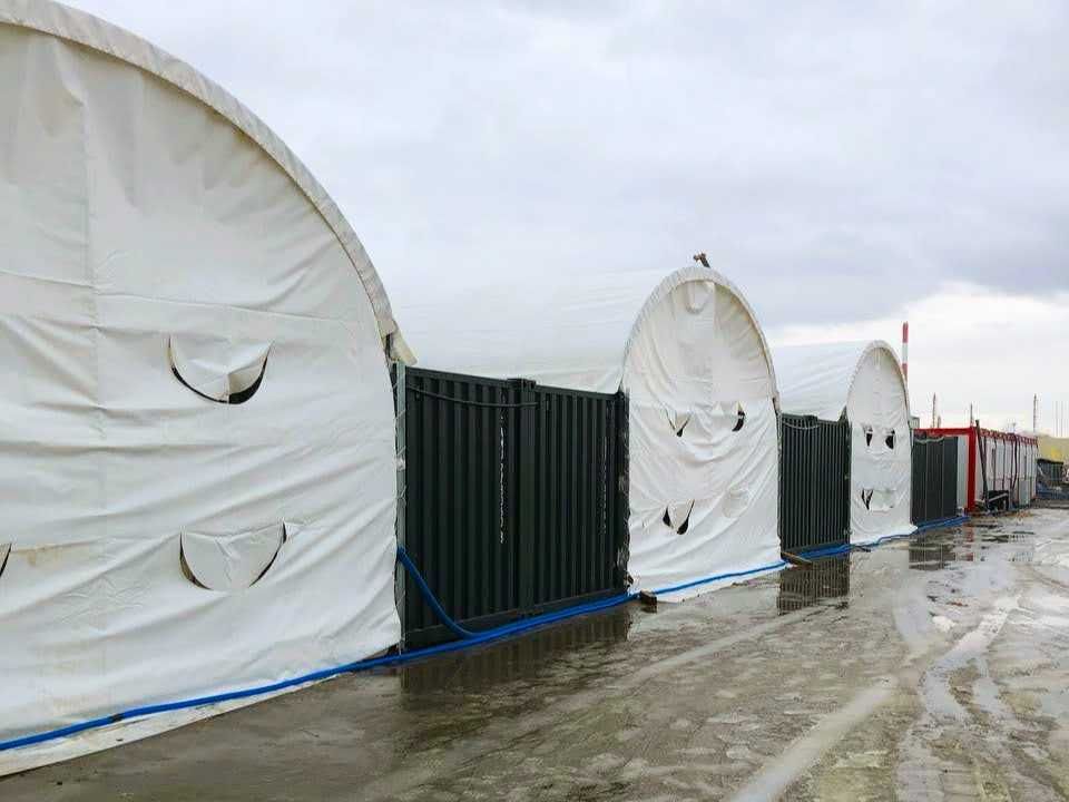 Zadaszenie Kontenerowe 6x6m (wiata tunelowa, magazyn)
