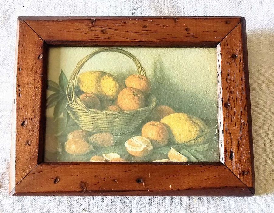 Trio de quadros decorativos de natureza morta