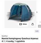 Namiot Quechua Arpenaz 4.1 jak nowy