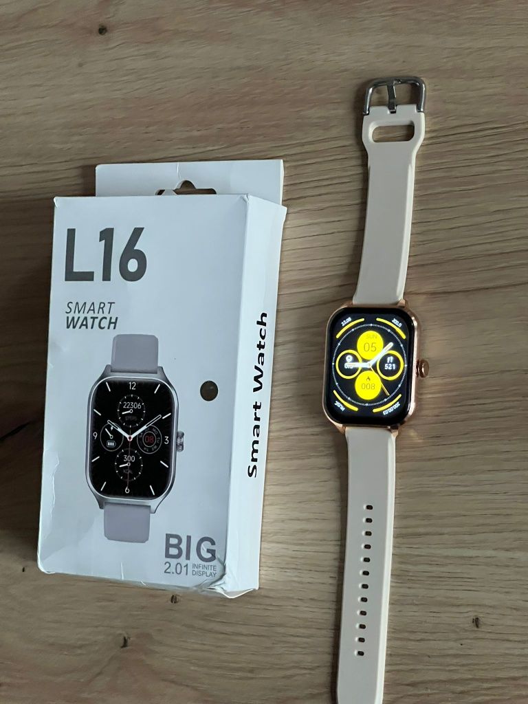 Smartwatch L16 – Duży wyświetlacz 2.01", funkcja połączeń