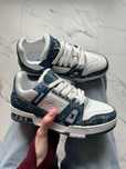 Louis Vuitton Trainer White Blue
