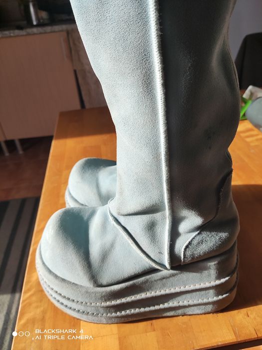 Botas de plataforma originais em pele