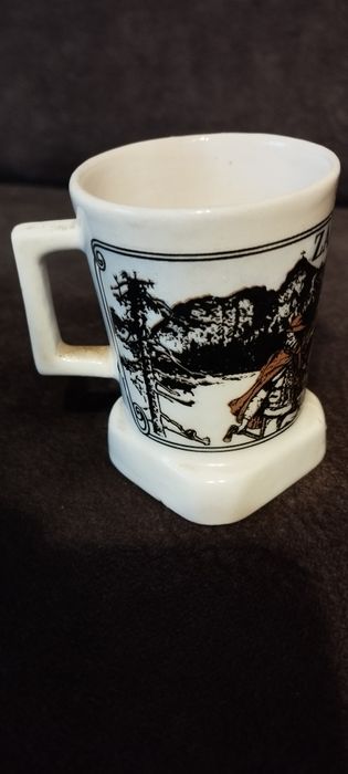 Mini kufel ceramiczny góralski wzór Zakopane