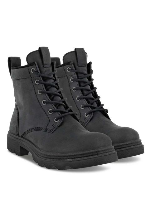 Ecco Grainer damskie botki trapery nubuk czarne 40