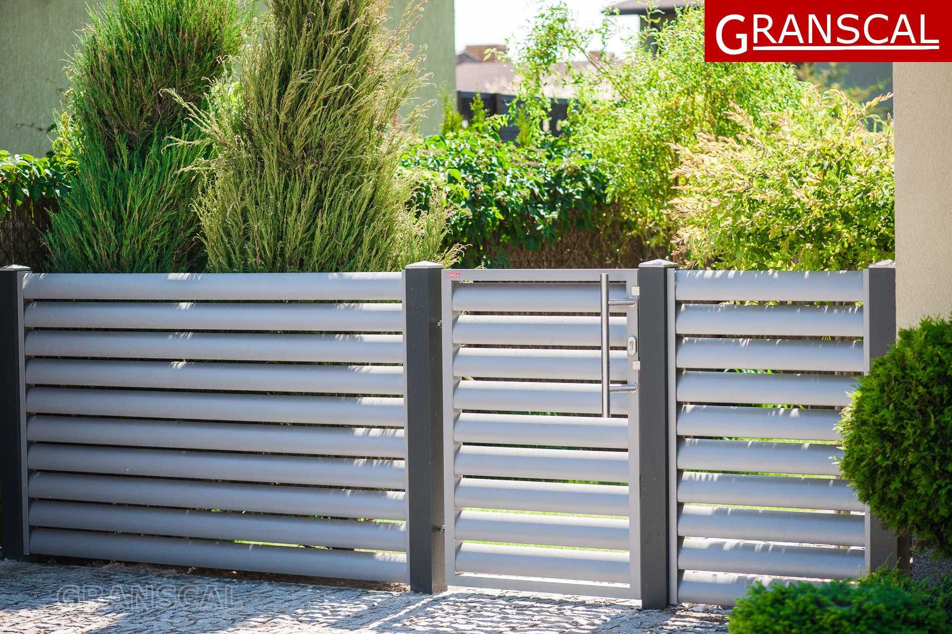 Ogrodzenie aluminiowe nowoczesne metalowe płot panelowy brama Poznań