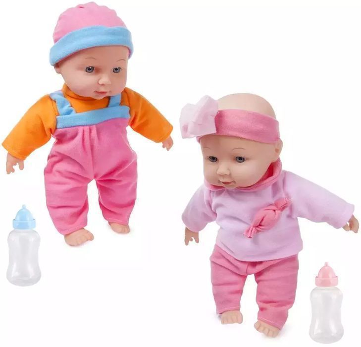 Lalka bobas z dźwiękiem i butelką. Trifox