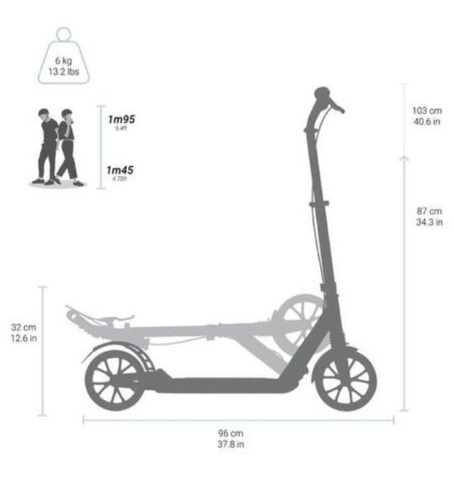 Самокат міський Town 7xl чорний