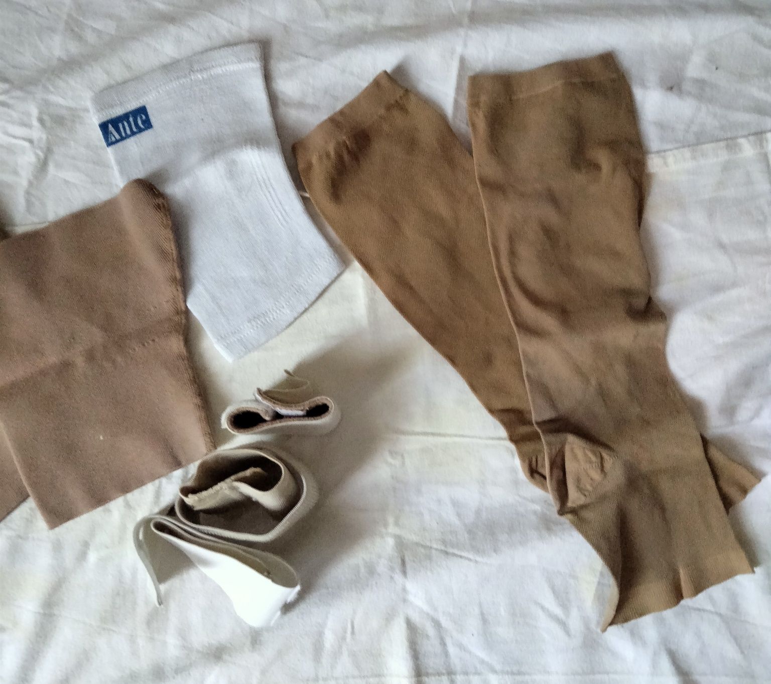 Conjunto meias de compressão