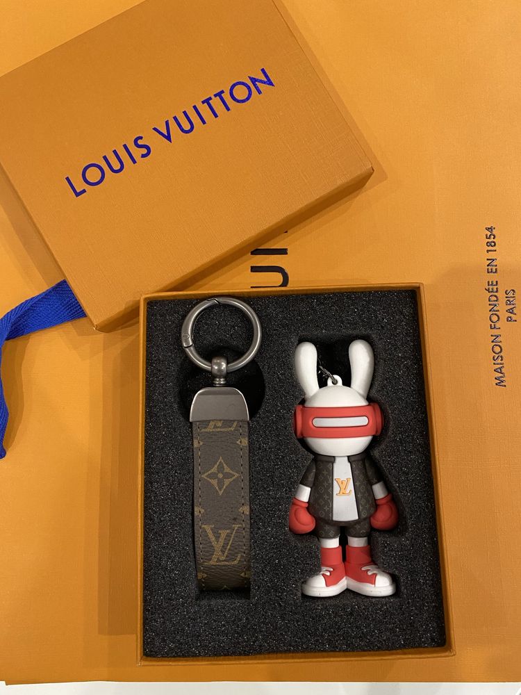 Brelok do kluczy LV Louis Vuitton monogram skóra
