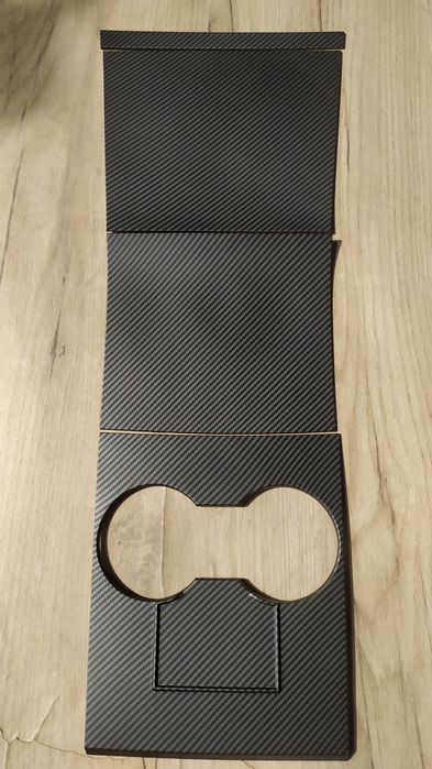 Накладки в салон карбон мат Тесла модель 3