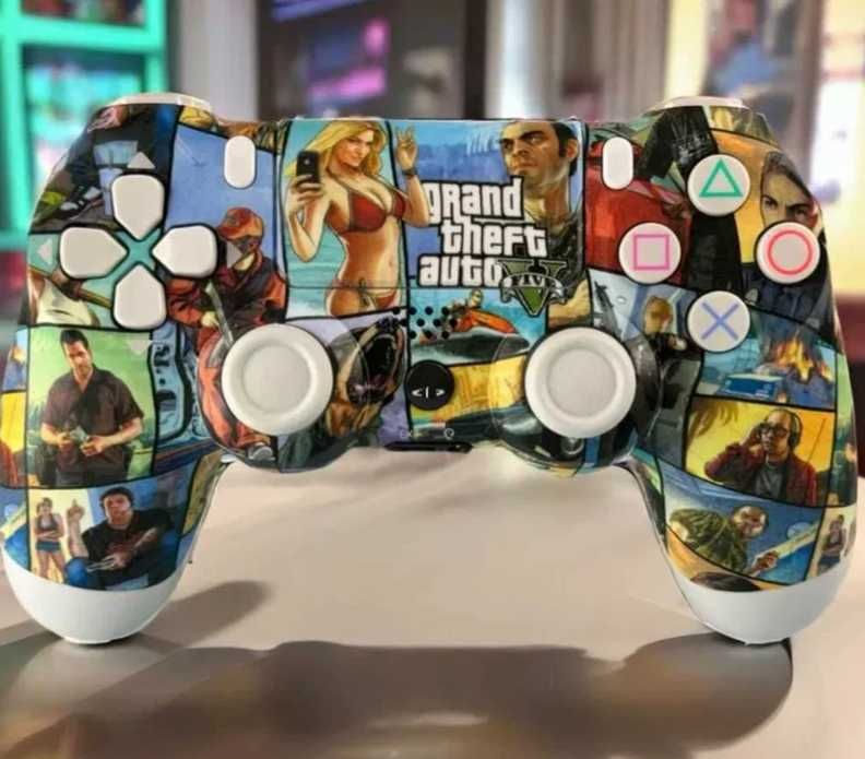 джойстик бездротовий ps4 геймпад пс4 пк ноут дуалшок вібрація gta гейм