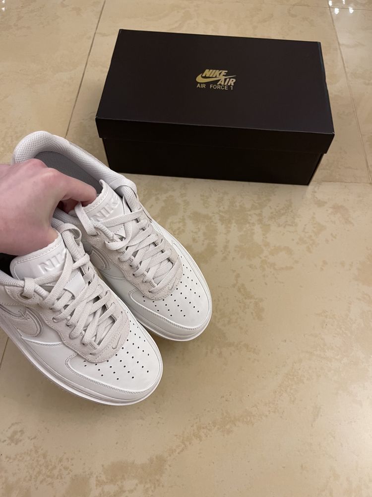 Кроссовки Nike Air Force 1 Low Luxe Triple White Gore-Tex Оригинал