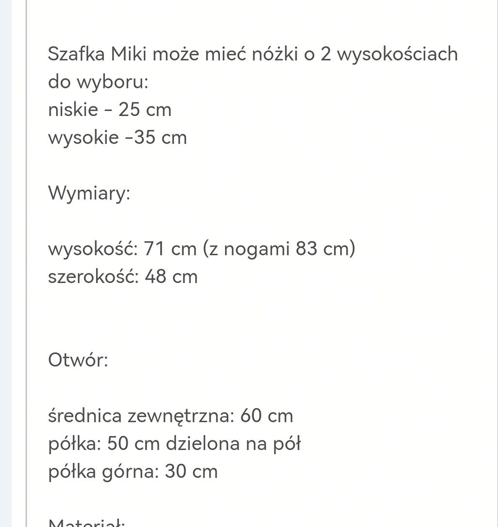 Solidna Szafka myszka miki