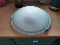 Lampa Sufitowa Candellux Duna Plafon Biały Uchwyt Chrom