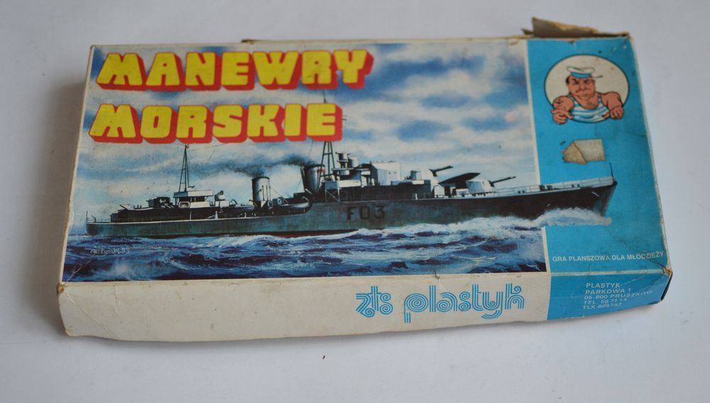 Gra planszowa Manewry morskie stara PRL