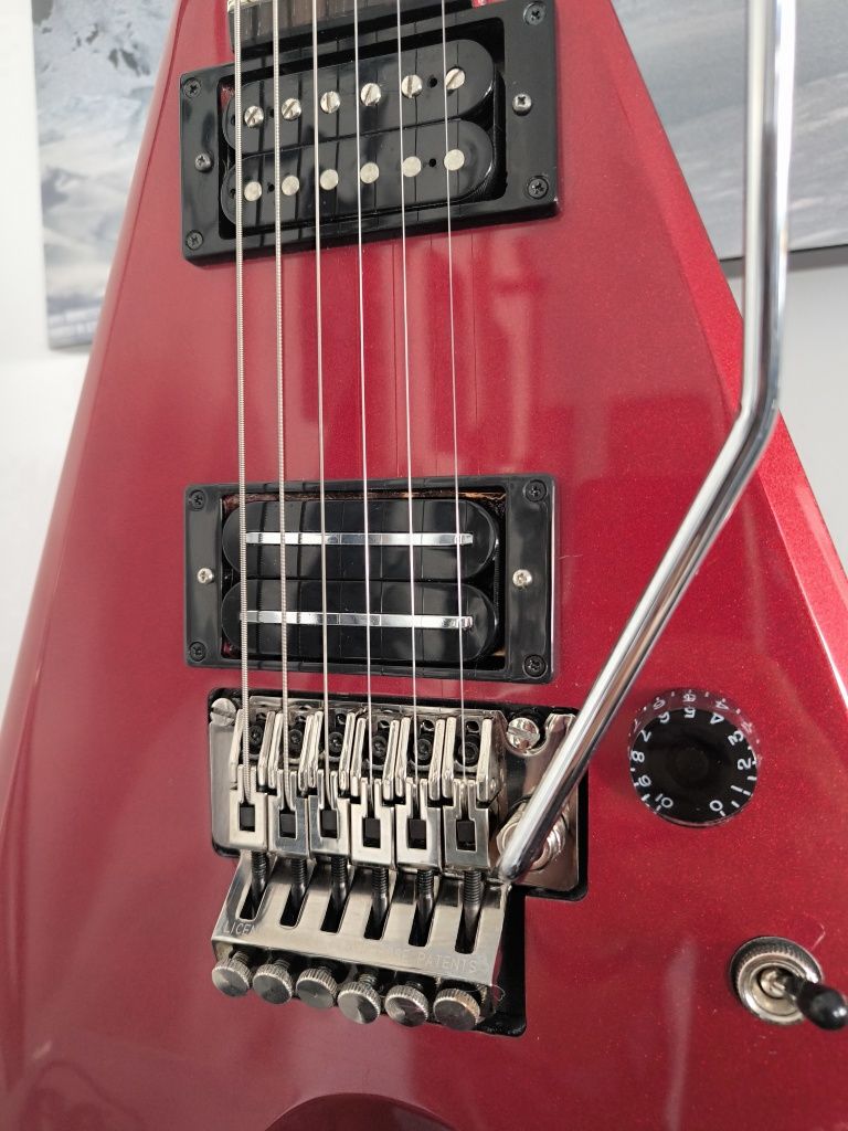 Gitara elektryczna Dean Razorback V Dime Czerwona