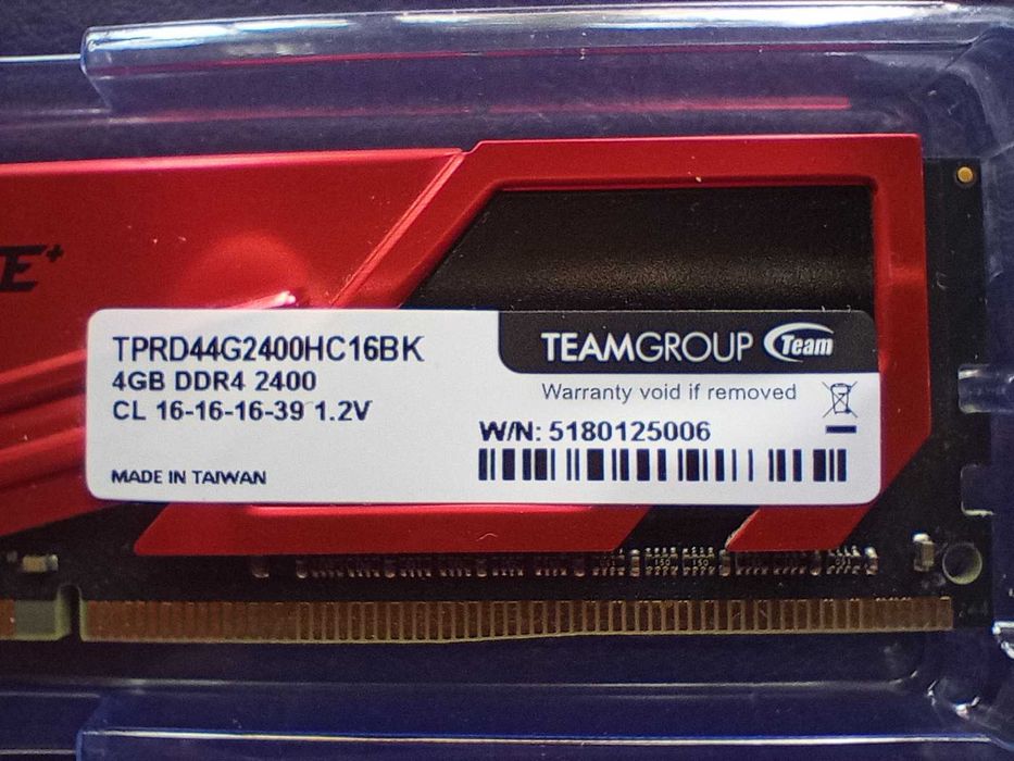 Memória RAM 4GB DDR4 2400 DIMM Teamgroup ELITE c/ caixa64171701813250123