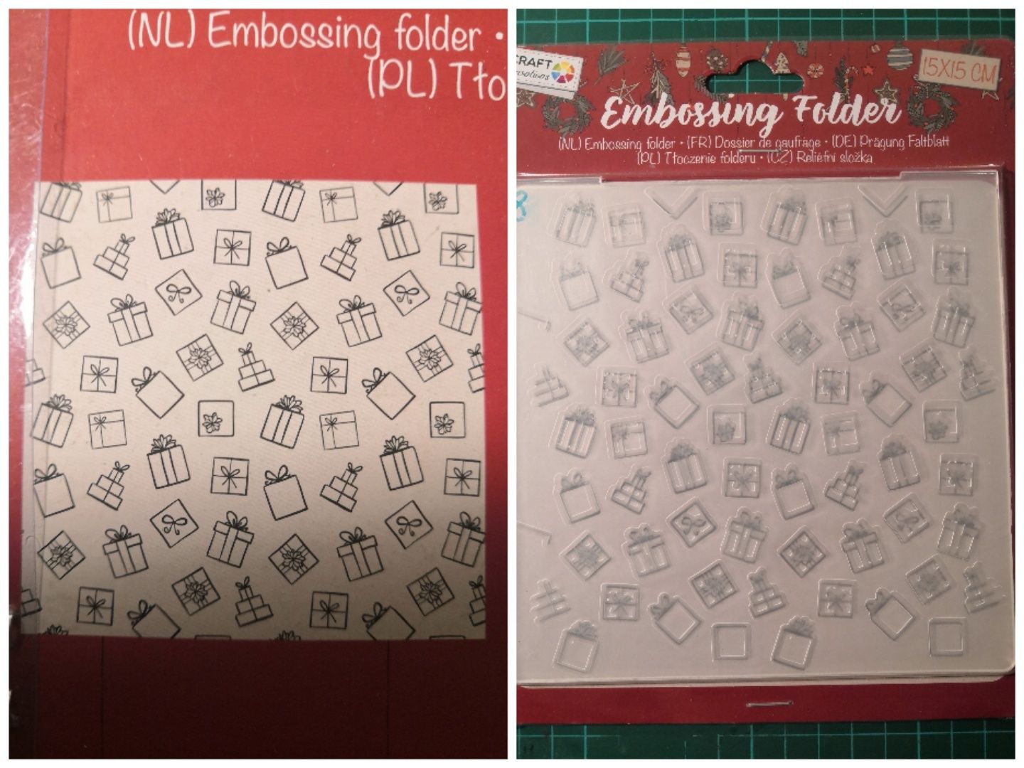 Scrapbooking folder embossing stemple silikonowe