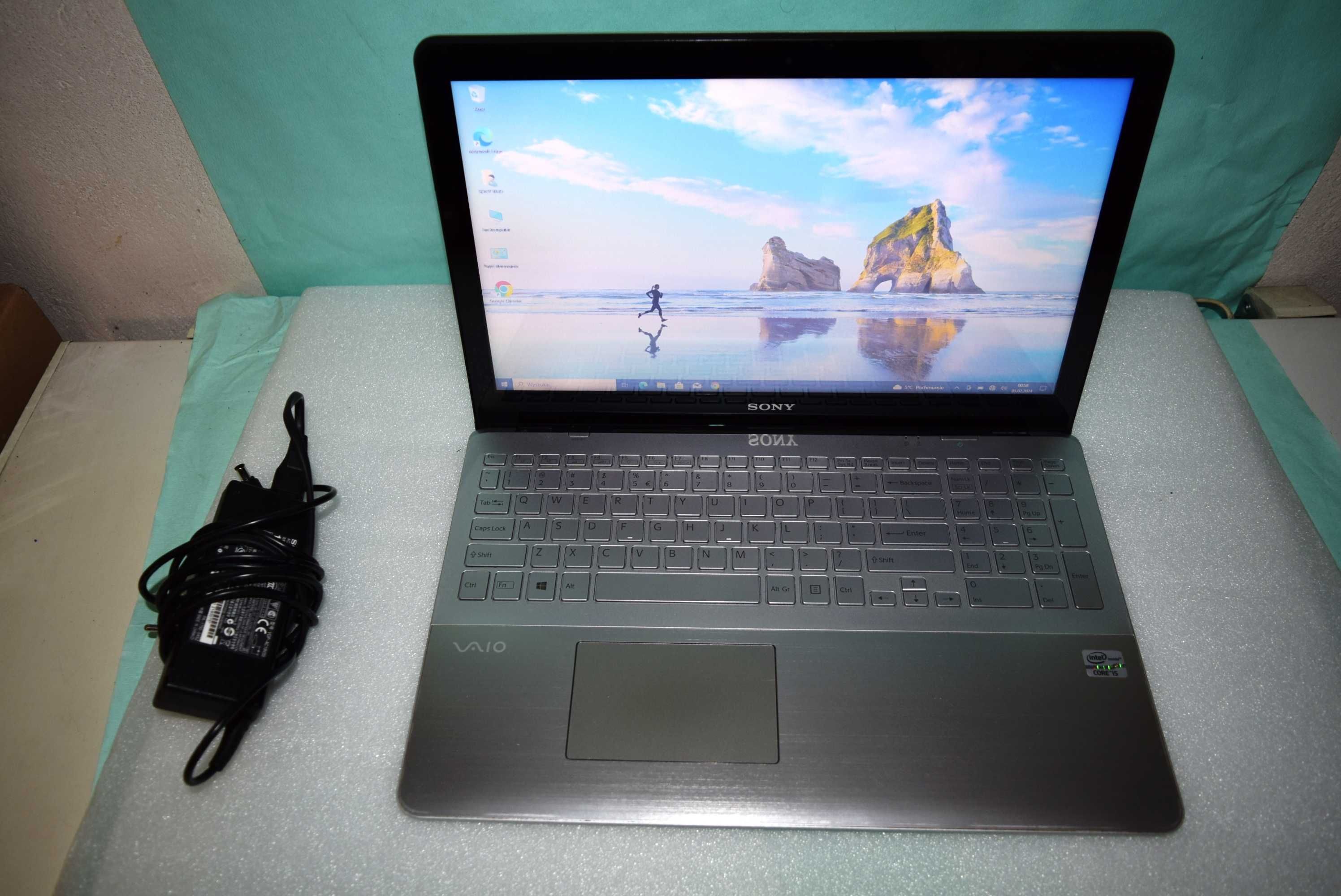 Unikatowy Laptop Sony VAIO SVF15A1C5E 15.5" i5/12Gb/250SSD DOTYK MŁAWA