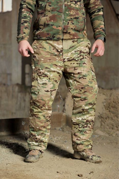 Штани зимові мультикам на омні хіт. Ватніки omni heat. Тактичні штани