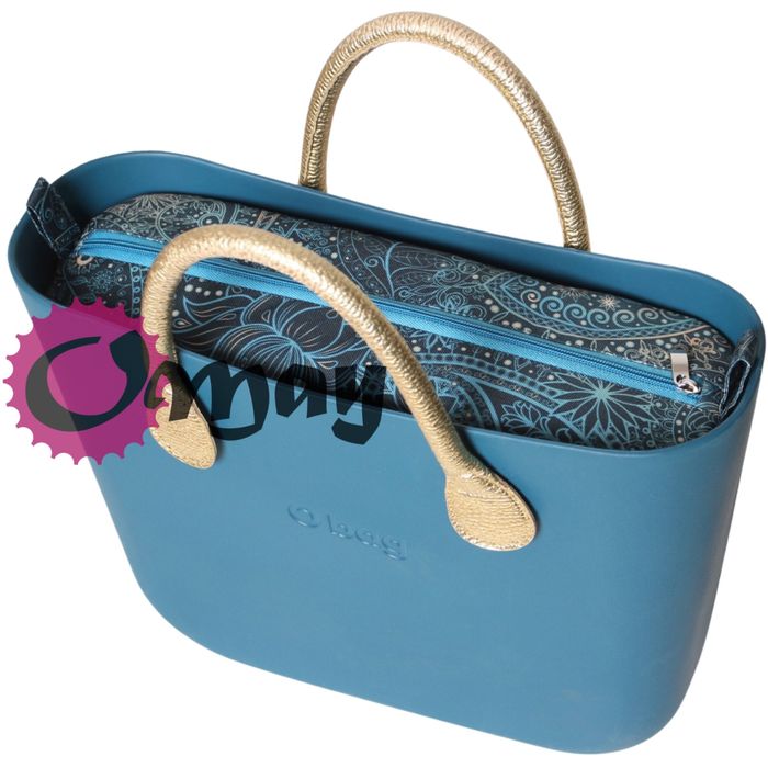 Turkusowy organizer do OBAG MINI Orient Indii Morski środek wkład OMAY