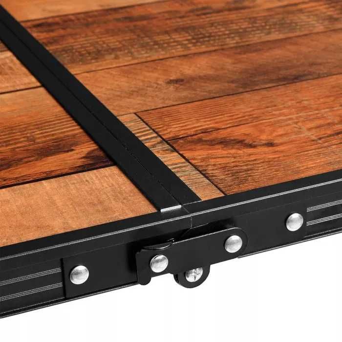 ZESTAW KEMPINGOWY Składany Turystyczny Ogrodowy Stolik + 4 Krzesła