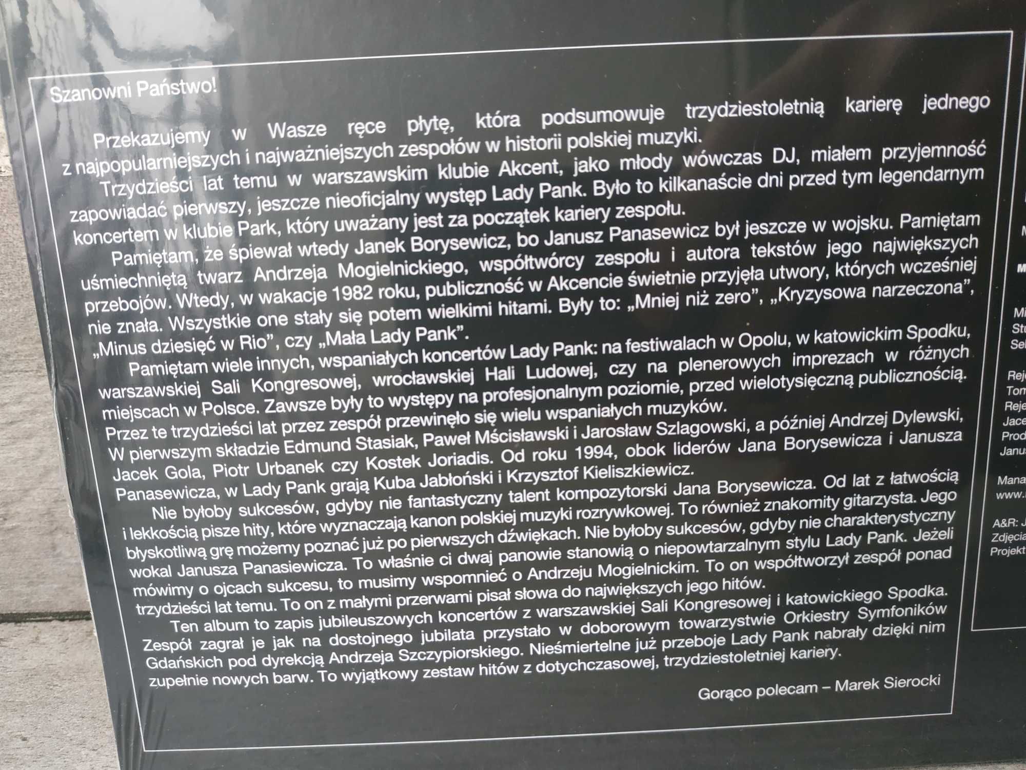 Lady Pank - Symfonicznie - winyl płyta - NOWA - folia Warszawa