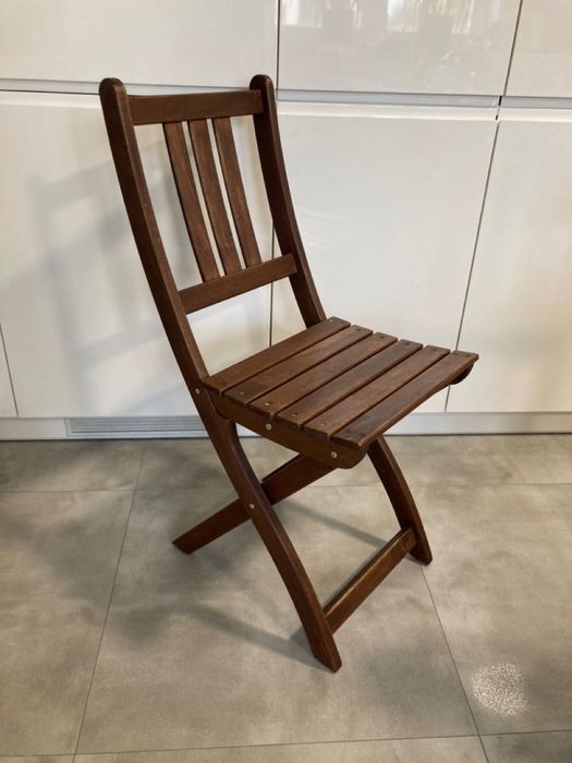 Krzesła drewniane składane IKEA ASKHOLMEN - stan idealny