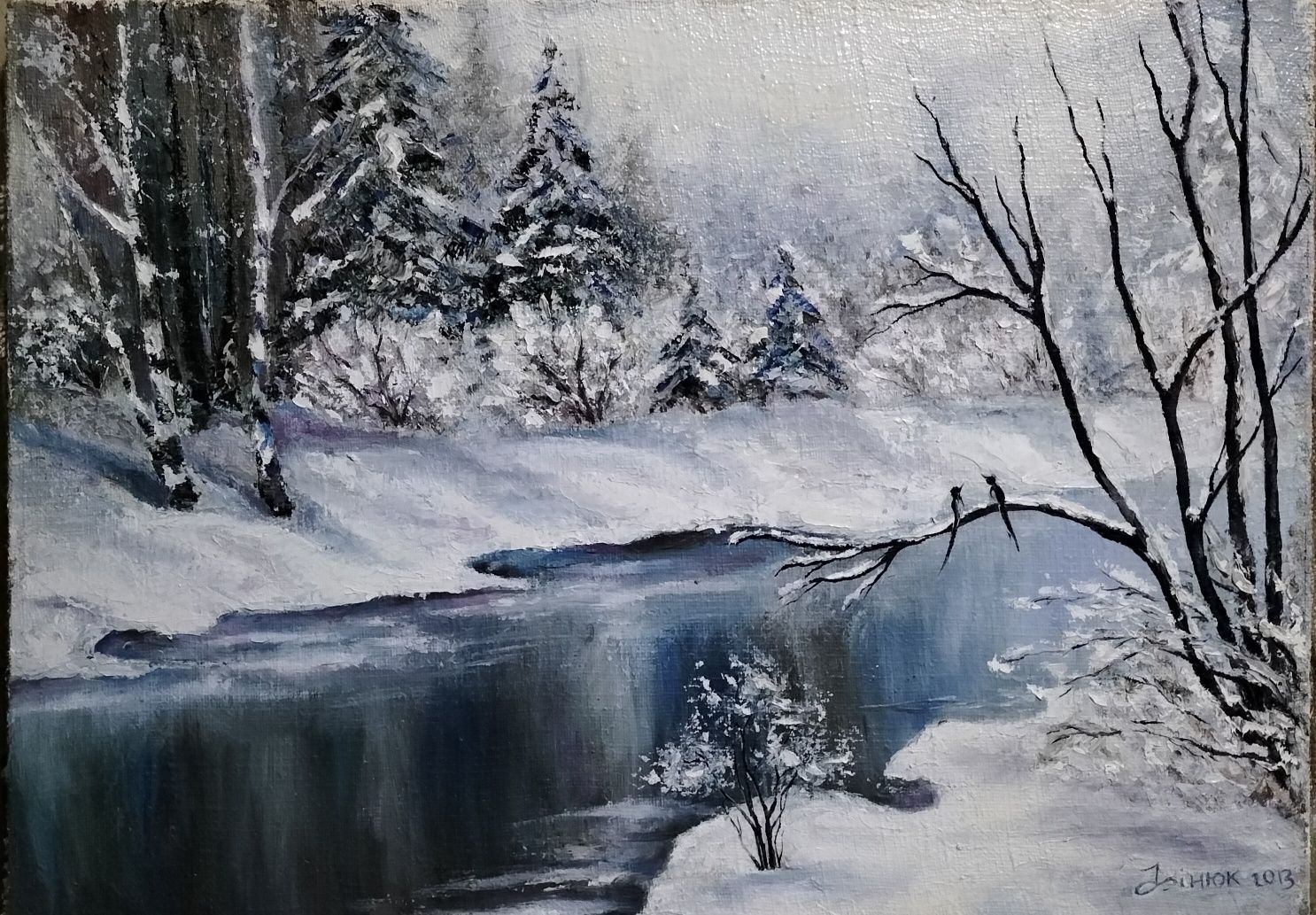 "Зима" олійний живопис