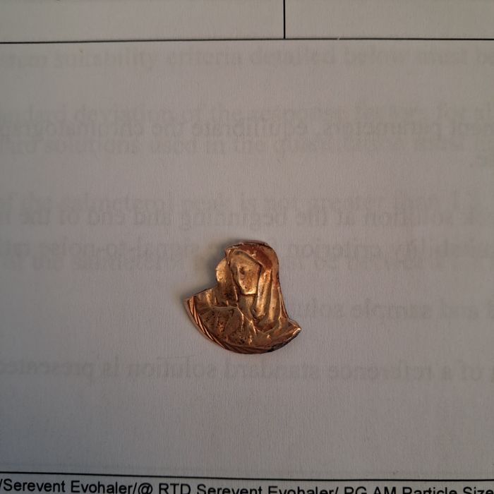 Medalik złoty uszkodzony 1,4g próba 585