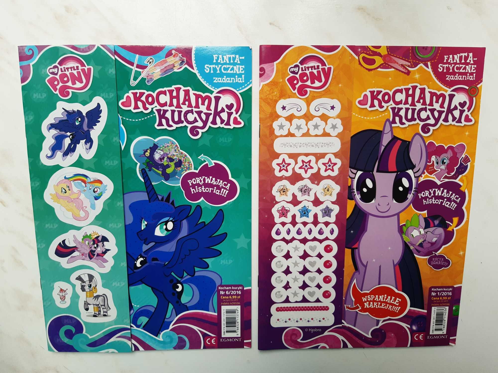 Mój kucyk Pony_Kocham kucyki+Fantastyczne zadania_2szt_2x24strony