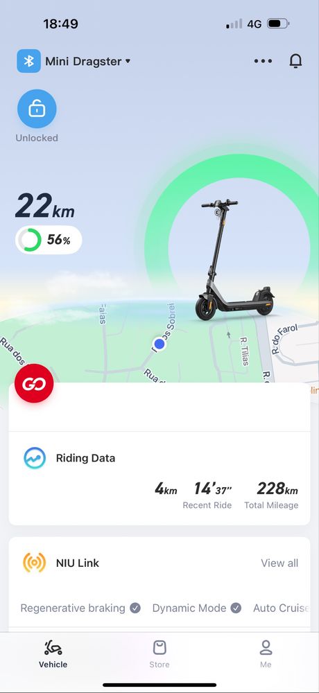 Trotinete elétrica Niu KQI2 Pro - 40km autonomia