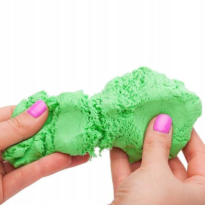 Piasek Kinetyczny 3KG Piaskownica Basen Foremki Zestaw XXL