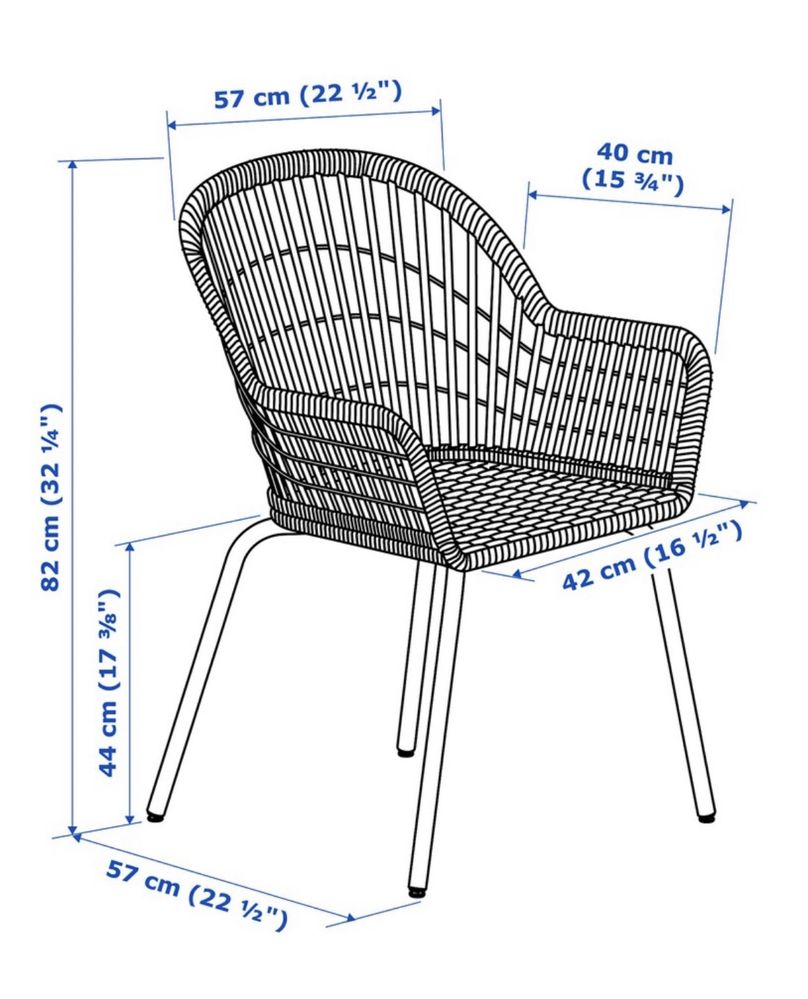 2 Cadeiras Nilsove/Norna IKEA