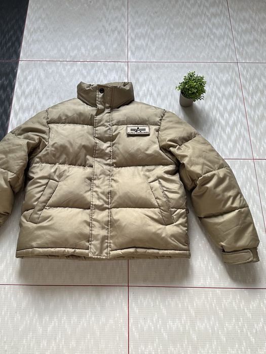Alpha Industries Puffer Bomber Jacket пуховий бомбер оригінал пуховой