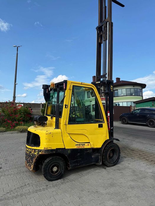 wózek widłowy HYSTER H2.5FT diesel Yanmar Triplex 5.50m kabina 9600mtg