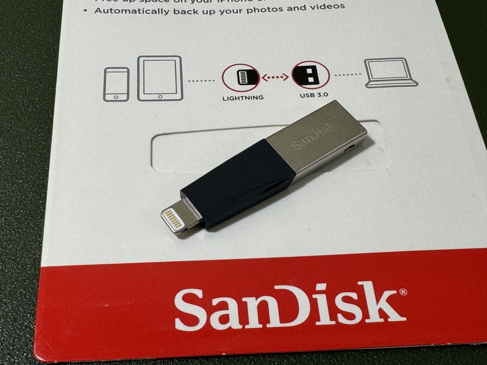 Флеш-память Sandisk iXpand Mini 64Gb USB 3.0/Lightning for Apple