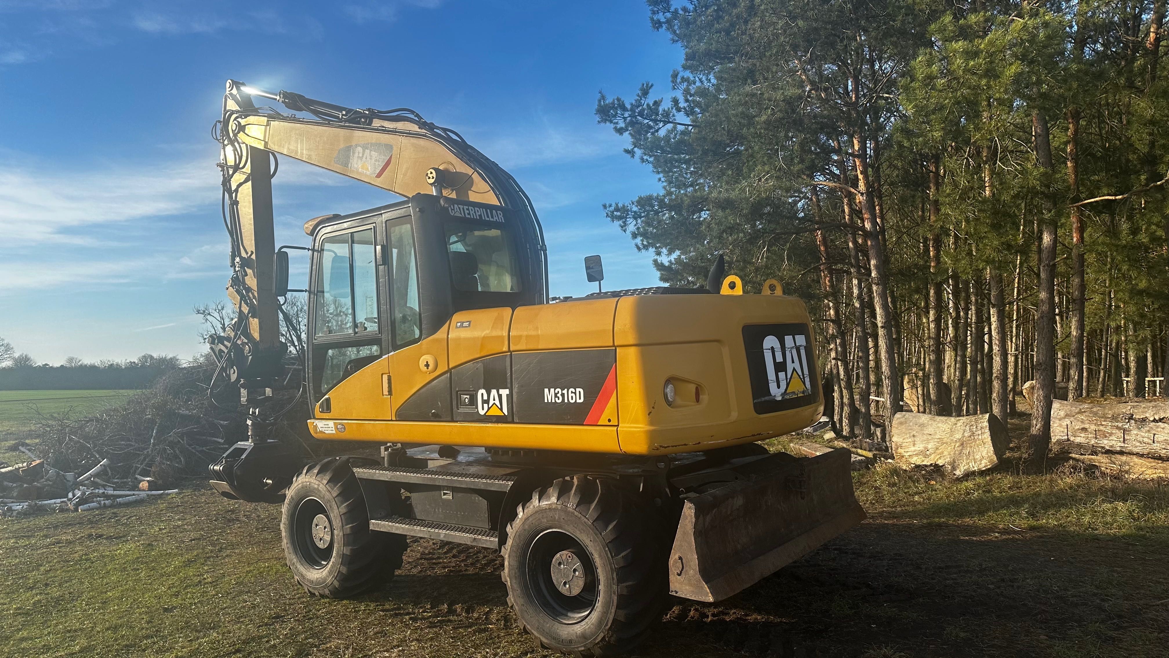 Koparka kołowa Caterpillar CAT 316D cena Brutto