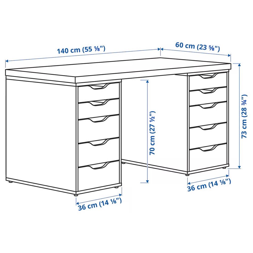 Secretaria Ikea LAGKAPTEN / ALEX