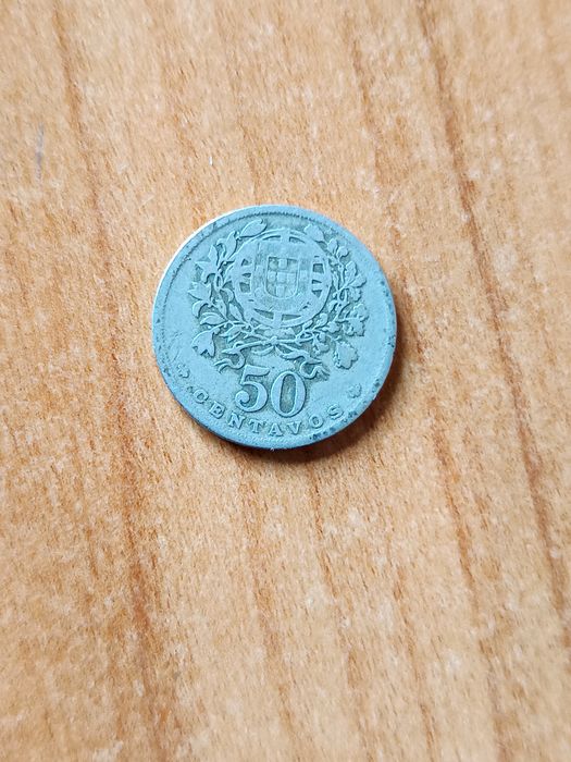 2 moedas de 50 centavos