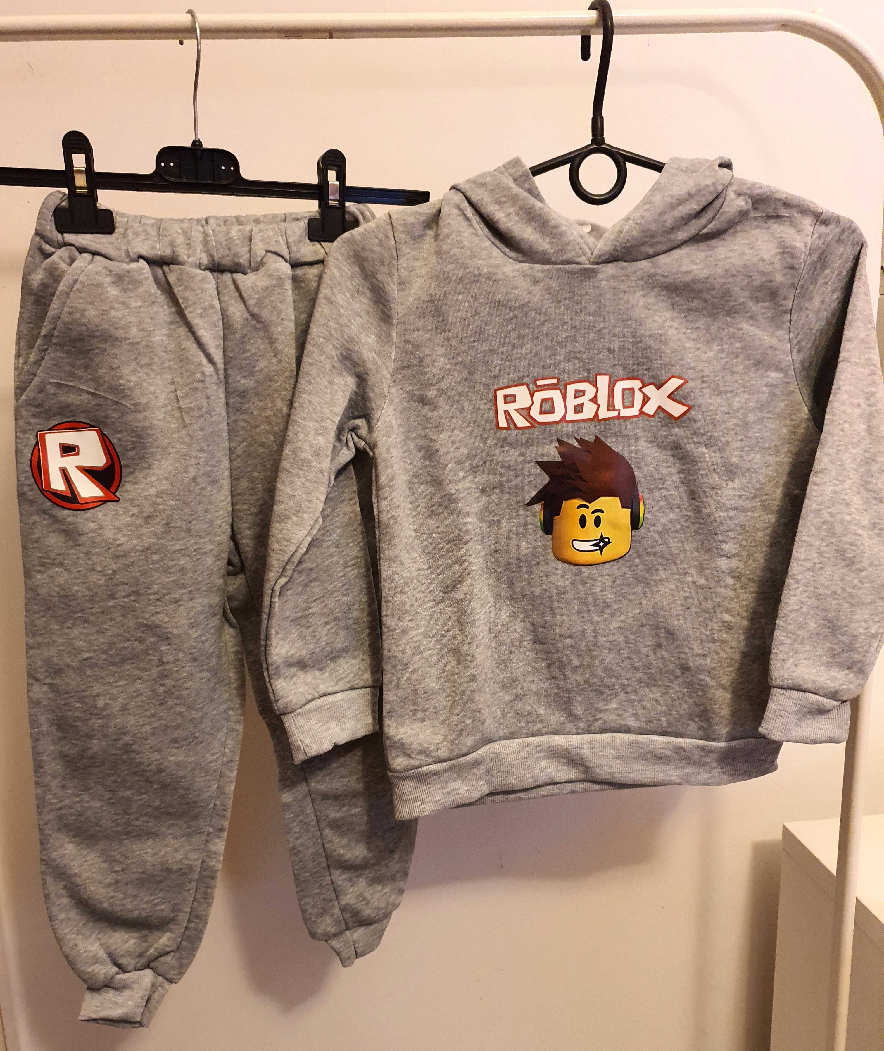 Dres dla dziecka Roblox Komplet Bluza Kangurka Spodnie Kieszenie 130
