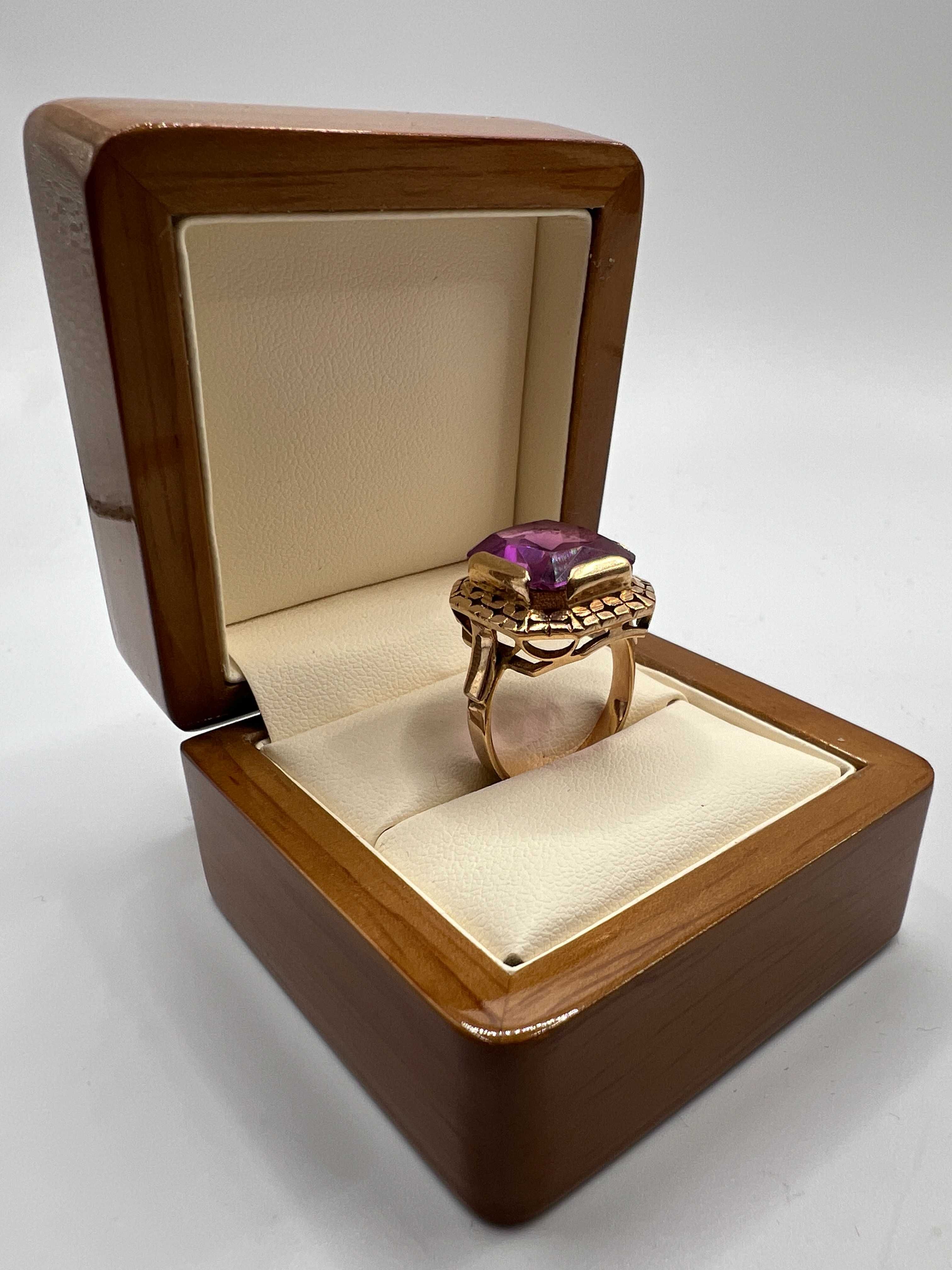 Złoty pierścionek 8g 14K próba 585 rozmiar 17 WARMET